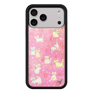 Claire Drake x Wildflower 联名手机壳适用苹果iPhone17/16/15/Pro/Max硬壳全包防摔保护套个性时尚wf猫咪