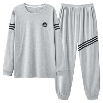 浪莎德绒长袖睡衣男秋冬季