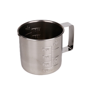 三能烘焙工具厨房家用200/500ML毫升不锈钢量杯带刻度奶茶SN4715