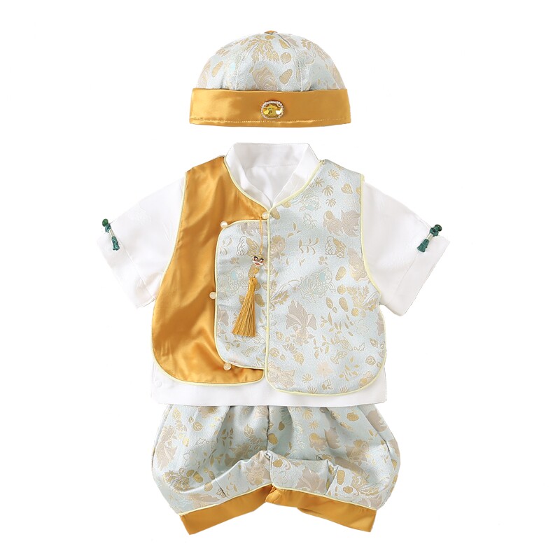 宝宝周岁礼服抓周服日常可穿婴儿