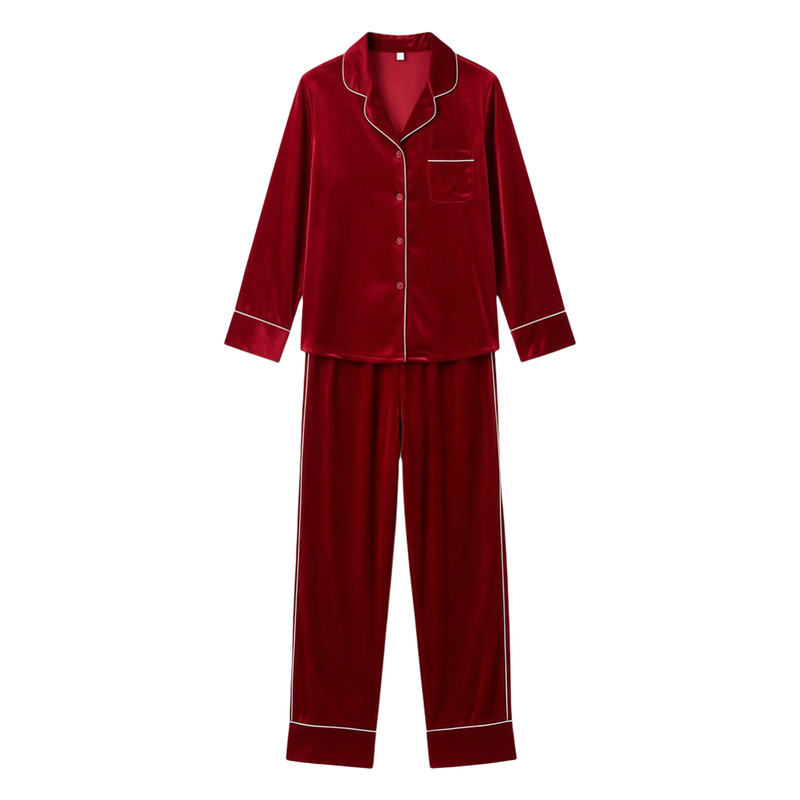 金丝绒睡衣女天鹅绒大码家居服