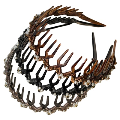 《琥珀晶》重工齿梳发箍