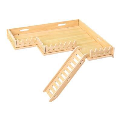 荷兰猪笼子造景平台二层仓鼠用品