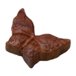 老山檀香女士挂坠黑肉蝴蝶木雕配饰配件挂件吊坠檀木天然项链复古