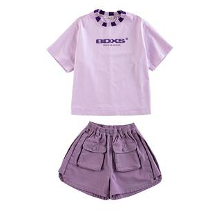 亲子装女童套装夏装洋气中大童短袖2026新款女孩夏季韩版两件套潮