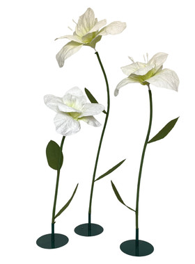纸艺百合花婚庆路引花