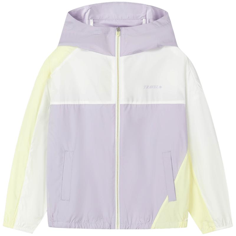 [UPF40+防晒衣]水孩儿儿童防晒服长袖夏装新品拼色轻薄空调皮肤衣