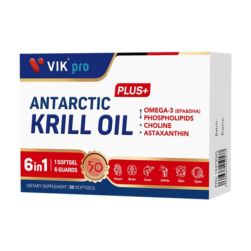 VIKpro德國進(jìn)口純南極磷蝦油50周年紀(jì)念款磷脂型魚油升級(jí)Omega-3