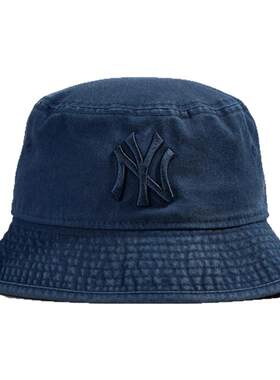 New Era纽亦华MLB纽约扬基队男女休闲潮流全棉渔夫帽子