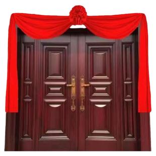 大红花球门头花结婚门花挂门红花乔迁大红花新居花球红绣球装饰用