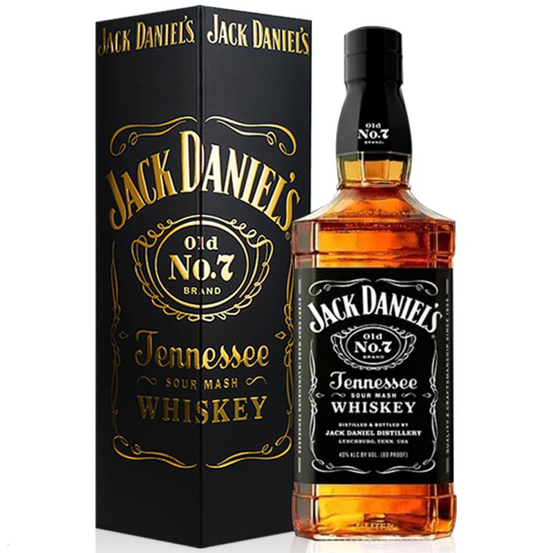 杰克丹尼威士忌酒700ml波本可樂桶雞尾酒JackDaniels洋酒禮盒裝