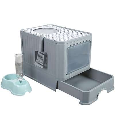 猫砂盆全封闭超大抽屉顶入防臭