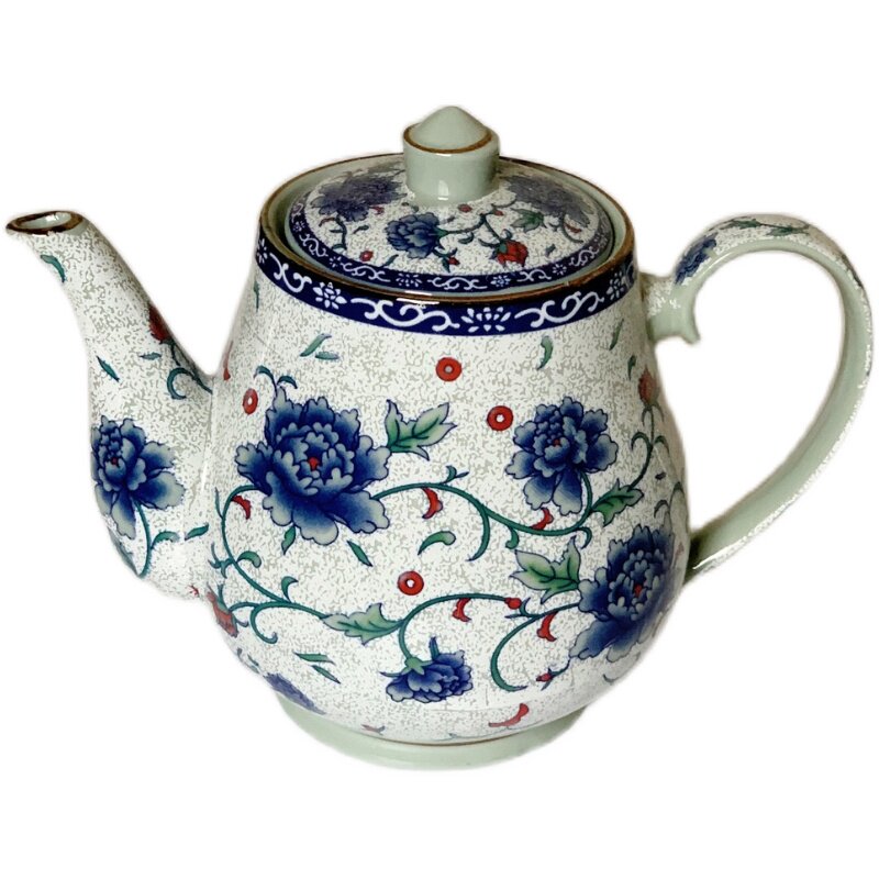 复古手工老陶泥陶瓷家用办公茶壶功夫茶具防烫手青花过滤泡茶单壶
