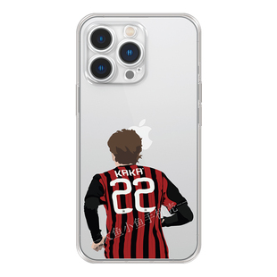 透明软壳 AC米兰卡卡吉鲁马尔蒂尼因扎吉舍普琴科内斯塔鲁伊科斯塔手机壳适用iPhone165413promax12xs876plus