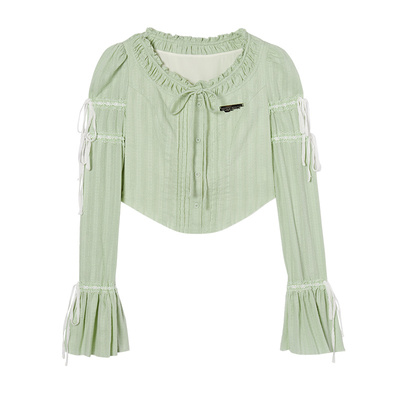 Eptison小清新甜美设计感衬衫