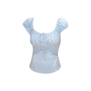 纯色简约纽扣方领短袖T恤女夏季新款甜辣妹修身显瘦洋气百搭上衣