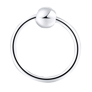 耳环纯银999养耳洞耳钉睡觉不用摘耳骨钉素圈小耳圈圆圈足银耳饰