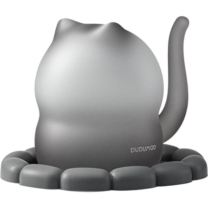 肚肚猫萌宠杯煤球灰耐热玻璃水杯女士高颜值咖啡杯子原创设计礼物