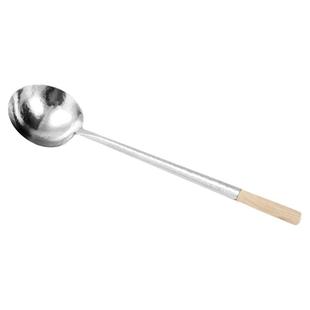 BALUNBEI港式商用/家用纯手打304不锈钢木柄炒勺大号锅铲炒铲防烫