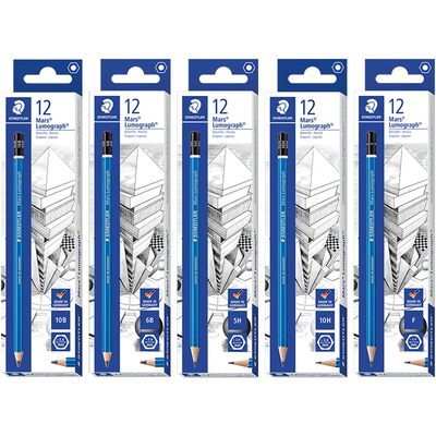 自营施德楼铅笔100蓝杆素描绘图