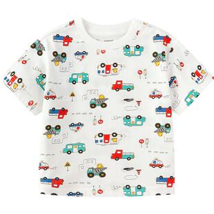 巴拉巴拉宝宝短袖t恤男童女童纯棉上衣夏装新款童装儿童打底衫小t