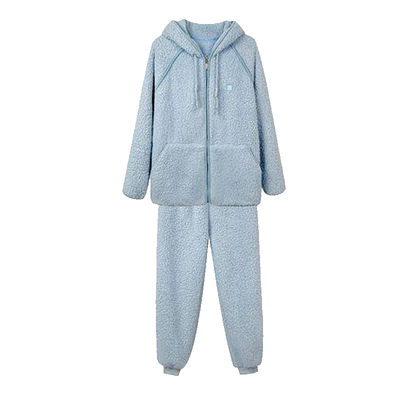 猫人珊瑚绒男士睡衣男2025新款冬