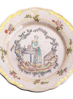 茱莉安陶瓷法式挂盘摆件