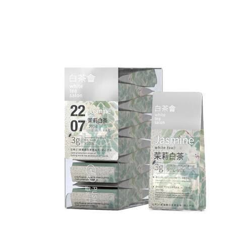 六妙白茶会福鼎白牡丹茉莉花茶玫瑰花桂花白茶陈皮寿眉拼配茶散茶