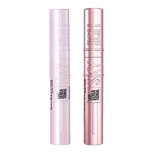 美宝莲冲天翘睫毛膏撑得高自然浓密持久卷翘不晕染纤长女睫毛打底