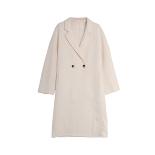 西町村屋双面呢女冬新款简约纯色百搭通勤羊毛长款大衣HD8209151