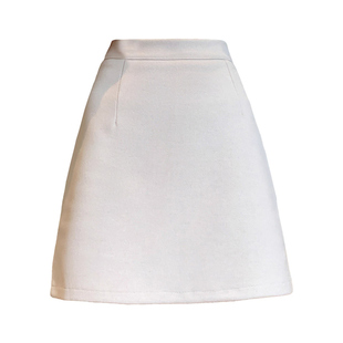 加厚毛呢短裙女秋冬2025新款高腰a字百搭紧身半身裙显瘦包臀裙子