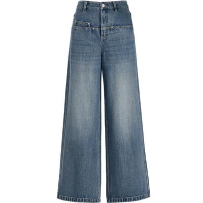 牛仔裤高腰FivePlus水洗