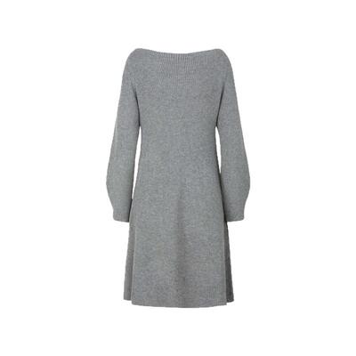 sdeer交叉拼接镂空针织连衣裙