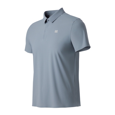 KOLON SPORT可隆抗菌接触凉感UPF40+冷黑POLO户外短袖