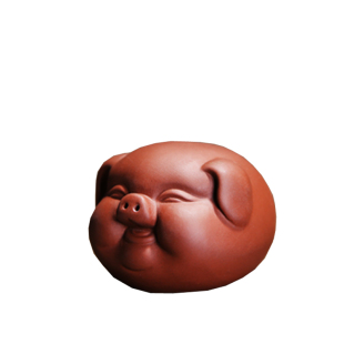 紫砂茶宠摆件精品可养茶玩茶艺迷你小猪招财小福猪茶桌茶虫从配件