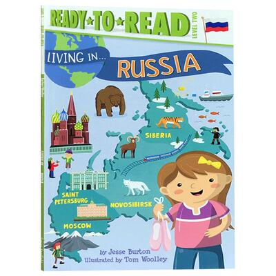 英文原版 Level 2 Ready-to-Read 儿童阅读系列 Living in Russia 生活在俄罗斯 儿童课外阅读绘本故事书 了解民俗文化
