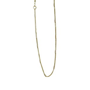 14K黄金 精致简约细闪一字链条K金手链 可调节素链 极简设计感