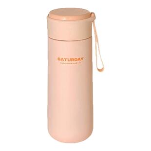 学生大容量保温杯女生高颜值水杯带茶隔新款不锈钢直饮杯子办公室