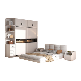 卧室家具套装组合全屋北欧主卧家用床和衣柜成套婚房家私整套家具