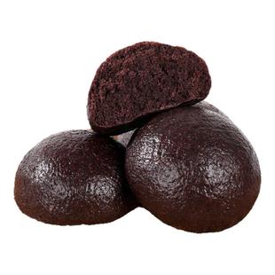 黑米黑全麦馒头低脂纯手工杂粮早餐粗粮面食窝窝头无糖精主食8个