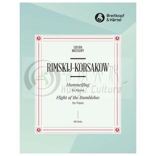 野蜂飞舞 钢琴独奏 里姆斯基科萨科夫 选自沙皇萨尔坦的故事 大熊原版乐谱书 Korsakow Nikolaj Flight of the Bumblebee EB8065