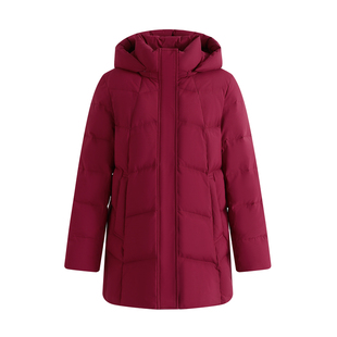 恒源祥集团彩羊2025冬季妈妈装中长款羽绒服女加厚中老年大码外套