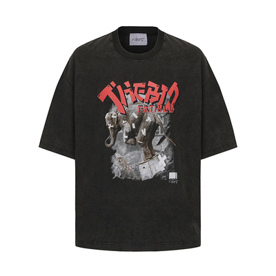 TIRES复古原创康丽印花短袖t恤