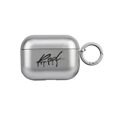 Playboi Carti高级感ked涂哑光磨砂银色电镀适用airpodspro2保护壳新款二代保护套airpods3耳机壳4代防摔软壳