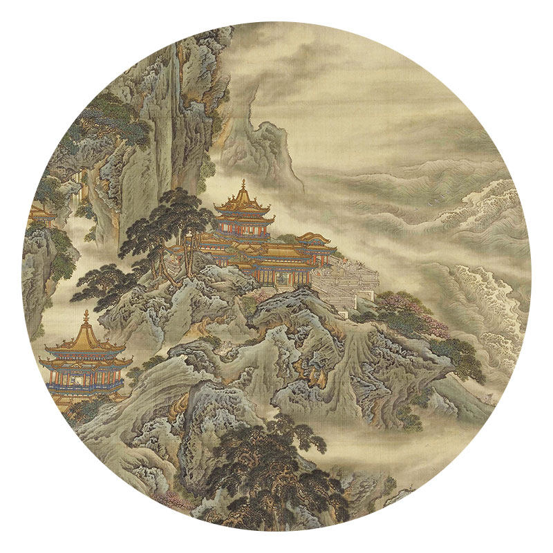 复古圆形加厚防滑免洗地毯