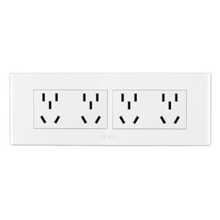 公牛118型开关插座12孔十二孔面板墙壁家用九孔多孔20孔二十孔暗