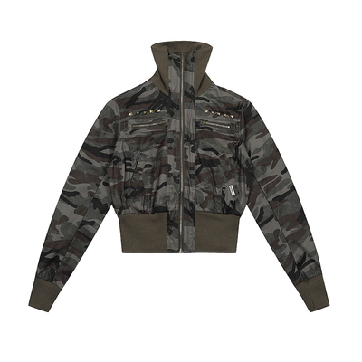 【F383】辣妹收腰短款开衫外套