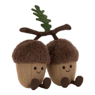 英国Jellycat趣味笃笃与突突橡子橡果毛绒玩偶公仔礼物秋冬新品
