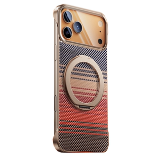 凯夫拉适用于苹果17手机壳17pro无边框iphone17promax合金磁吸指环支架iPhoneAir防摔保护套高级感小众高档男