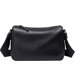 真皮包男士斜挎包简约休闲男款单肩包新款头层牛皮上班通勤包包